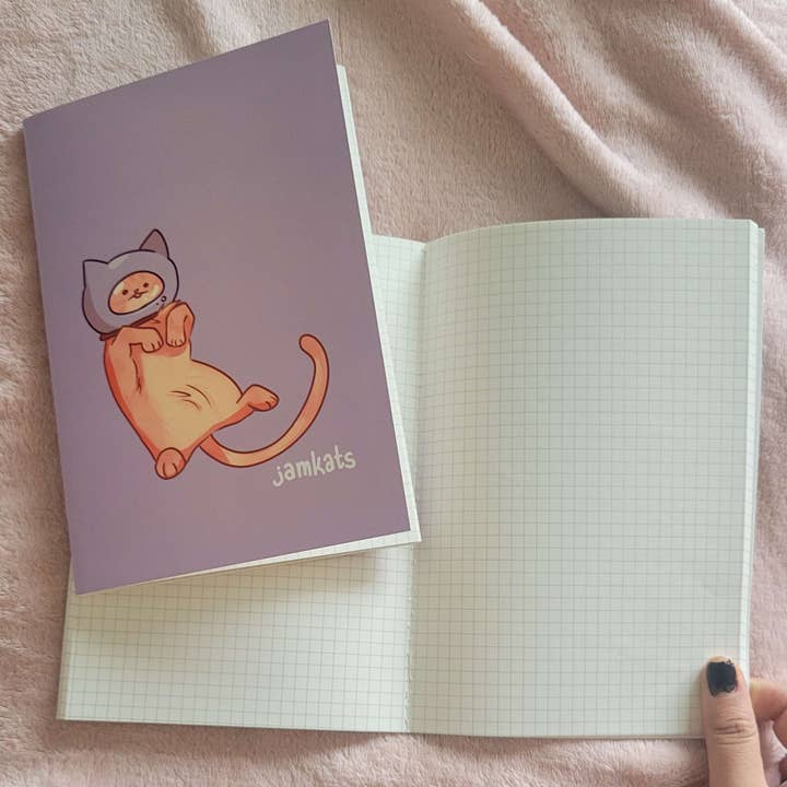 JamKats - Wholesale Notebook - A5 Grid Notebook1