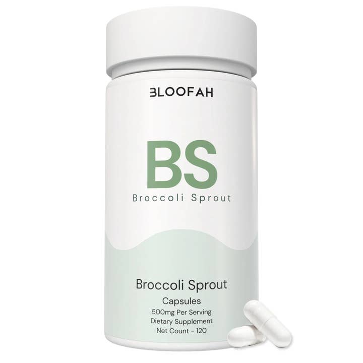 Bloofah BS – Capsules de germes de brocoli 500mg | Soutien cellulaire et antioxydant (120 capsules) pour la vente par Bloofah
