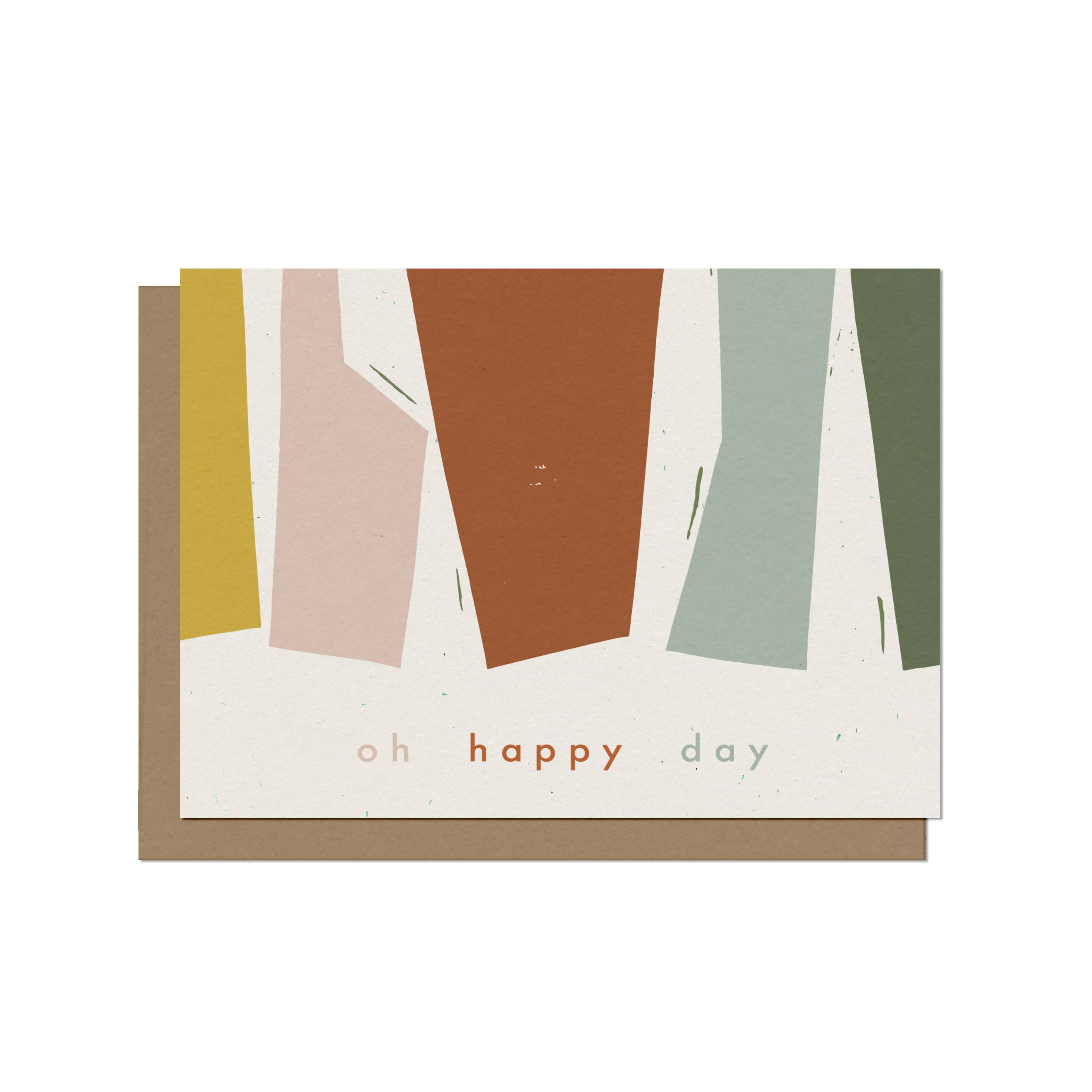The Modern Bloc - Wholesale Everyday Greeting Card - Oh Happy Day Blank Card