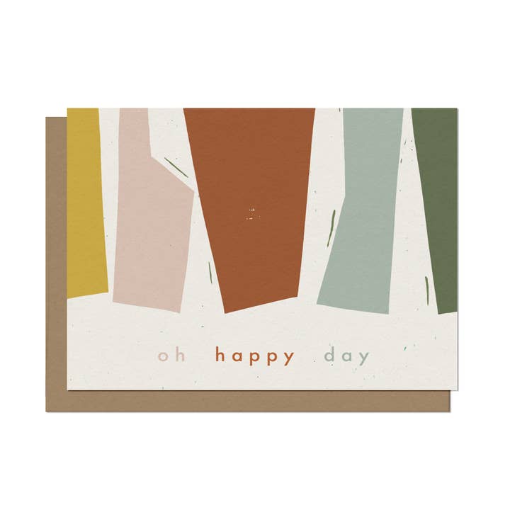 The Modern Bloc - Wholesale Everyday Greeting Card - Oh Happy Day Blank Card0