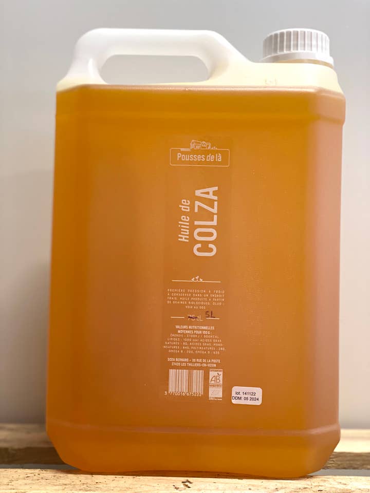OLIO DI COLZA AB 5L per la vendita all'ingrosso da parte di Pousses de là