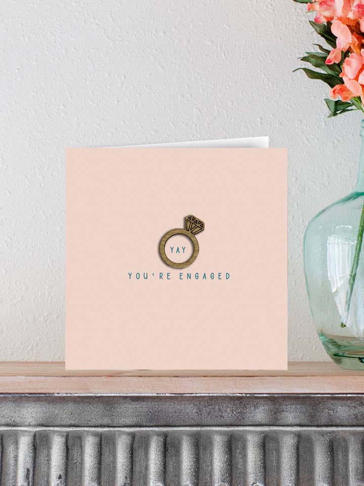 Yay You're Engaged Card for wholesale by KDee Designs