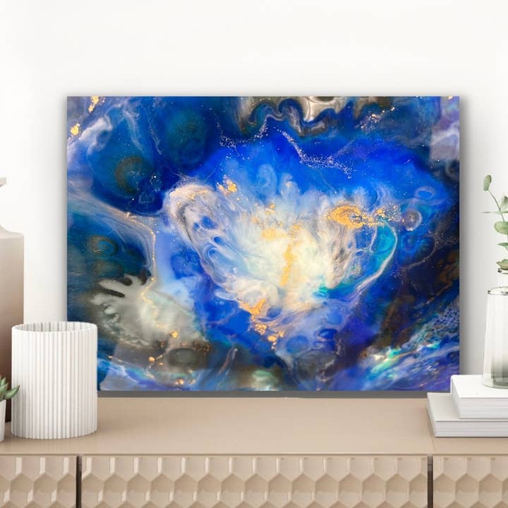 Piccola opera d'arte astratta ORIGINALE - Nebula - Home deco per la vendita all'ingrosso da parte di BLUE FEATHER BY PAT