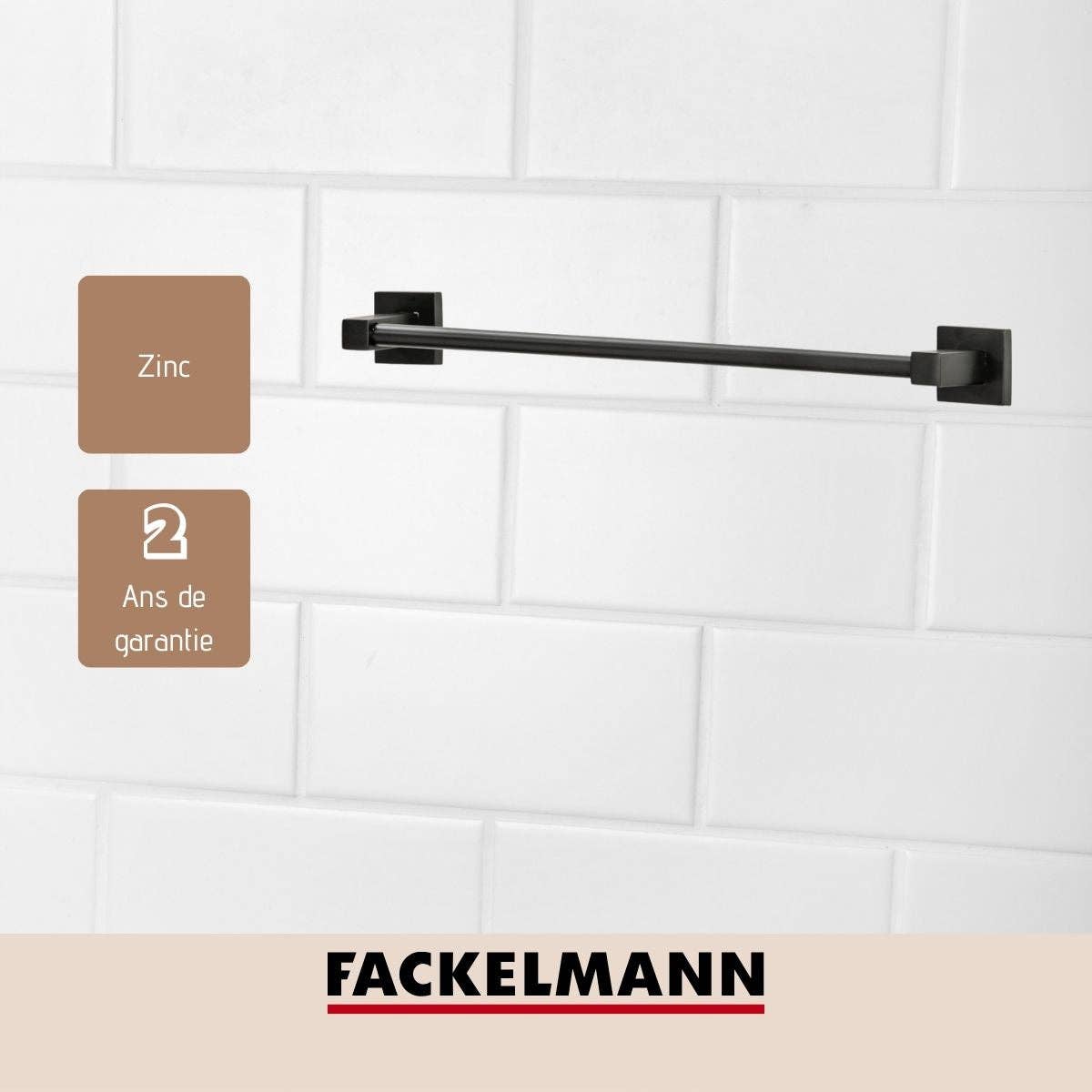 Fackelmann - Wholesale Wall Hook - Fackelmann New York matt black vertical wall-mounted towel holder3