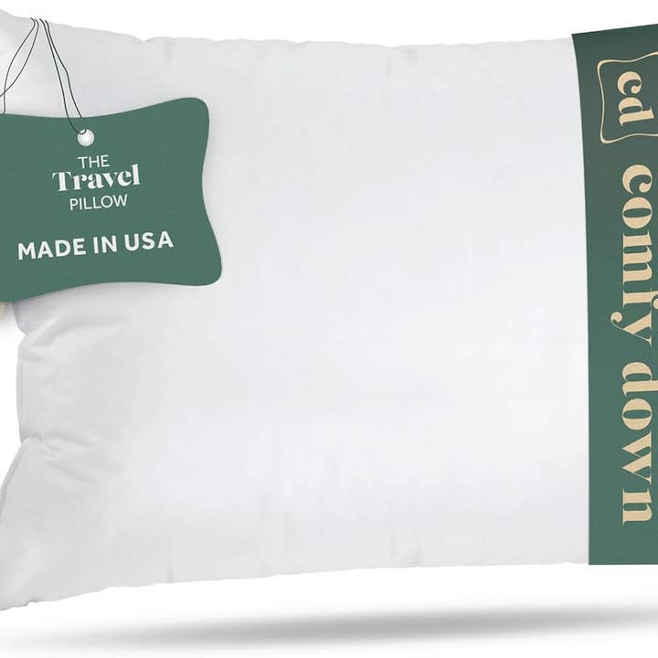 ComfyDown - Wholesale Travel Pillow - Goose Down Travel Pillow - with 800 Fill Power European Goose Down
