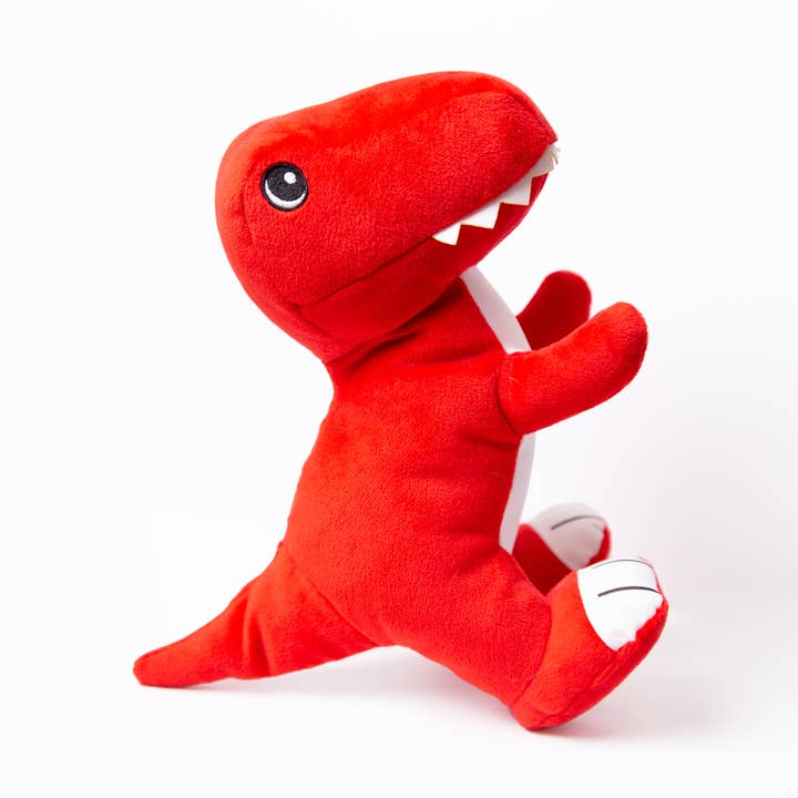 T-Rex Double Layered Recycled Plastic Plush Dog Toy for wholesale by Sustainapaws