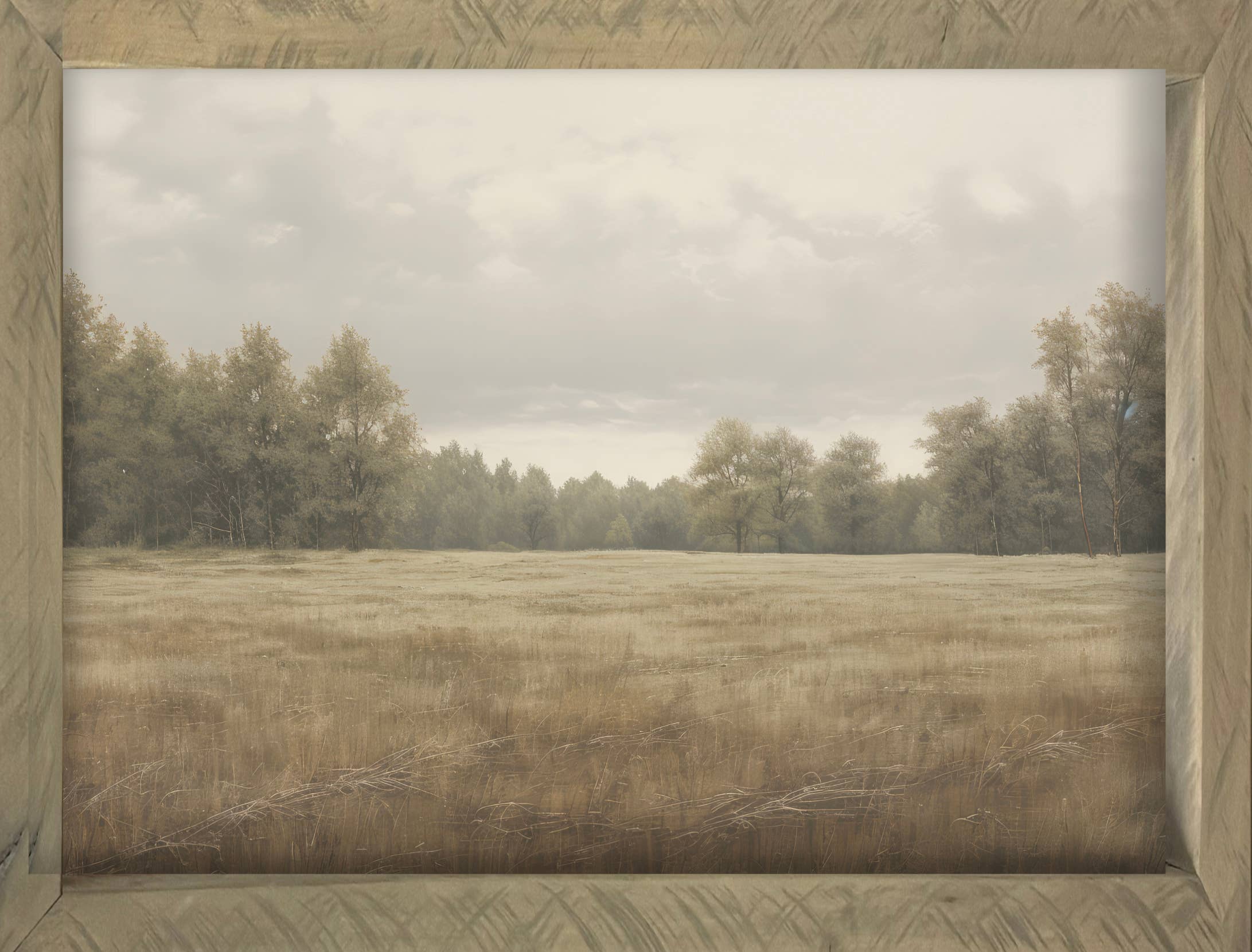 Brayden and Brooks – Impressão artística por atacado – Quadro de Madeira FINA 34x44 - Treescape 21