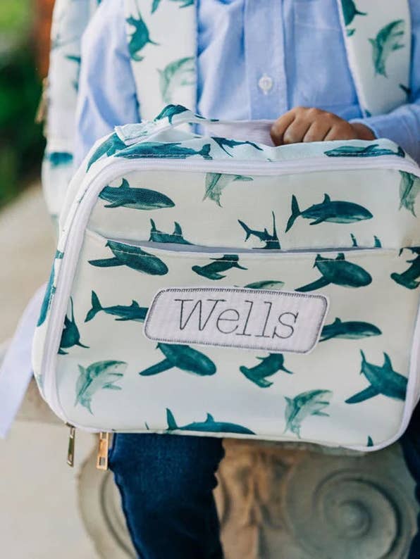 Lunch Bag - Sharks for wholesale by Sugar Bee Clothing