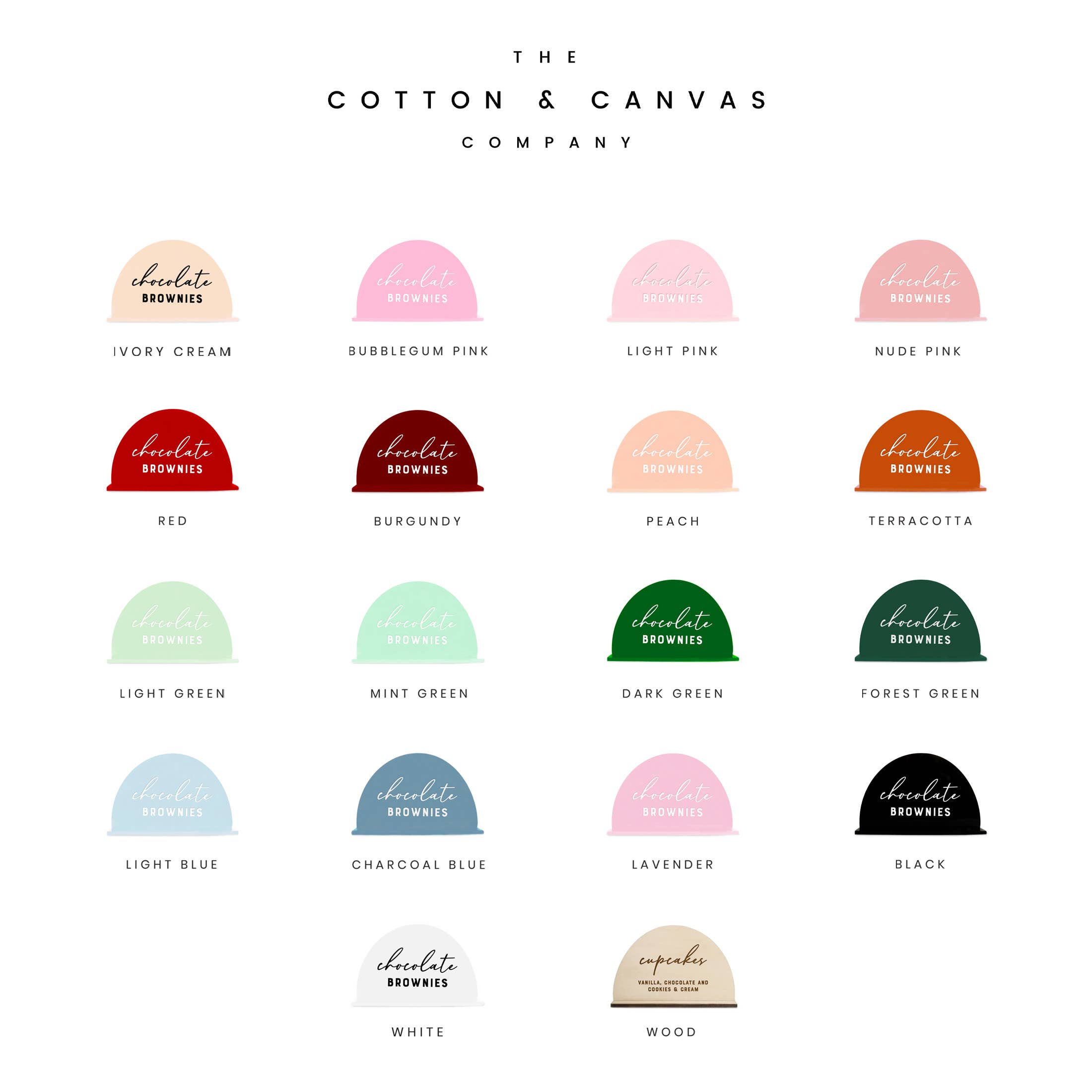 The Cotton & Canvas Co. - Wholesale Sign - Acrylic Buffet Food Name Sign5