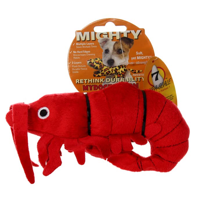 Tuffy Dog Toys - VIP Products - Wholesale Pet Squeaky Toy - Dog - Mighty Jr Ocean Prawn, Plush, Squeaky Dog Toy5