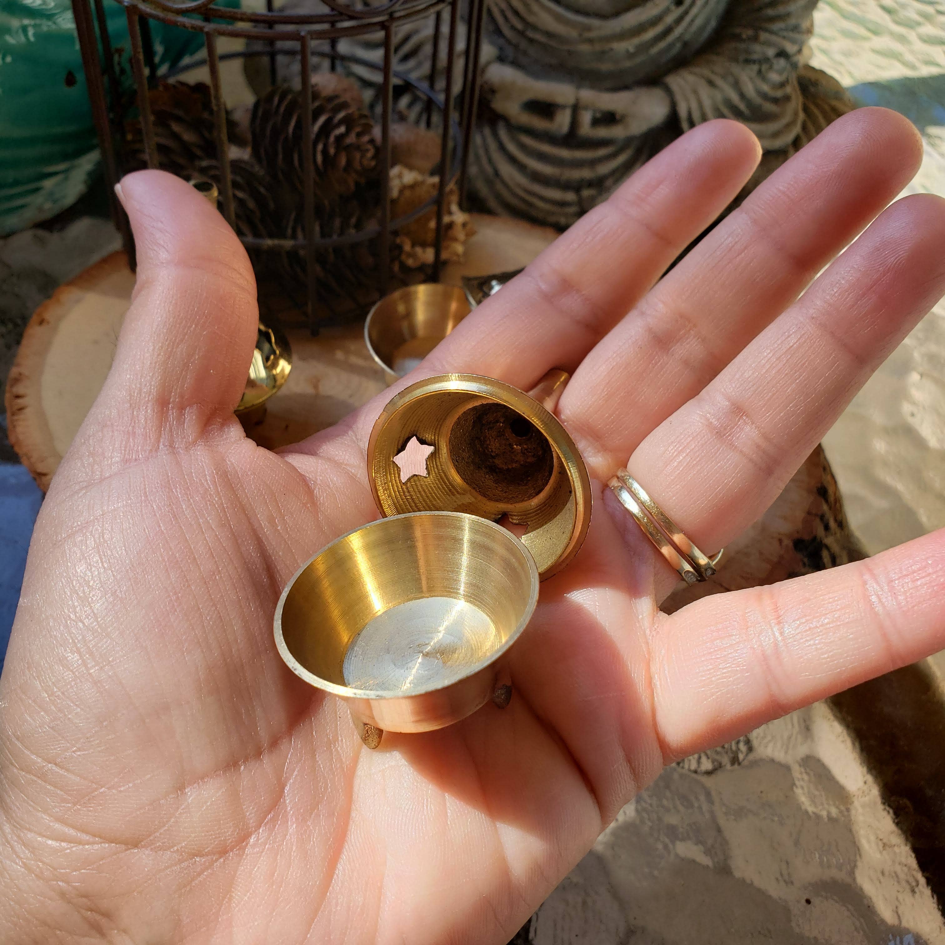My Magic Place Shop - Wholesale Incense Holder - Brass Cone Burner / Cone Burner/Altar Décor5