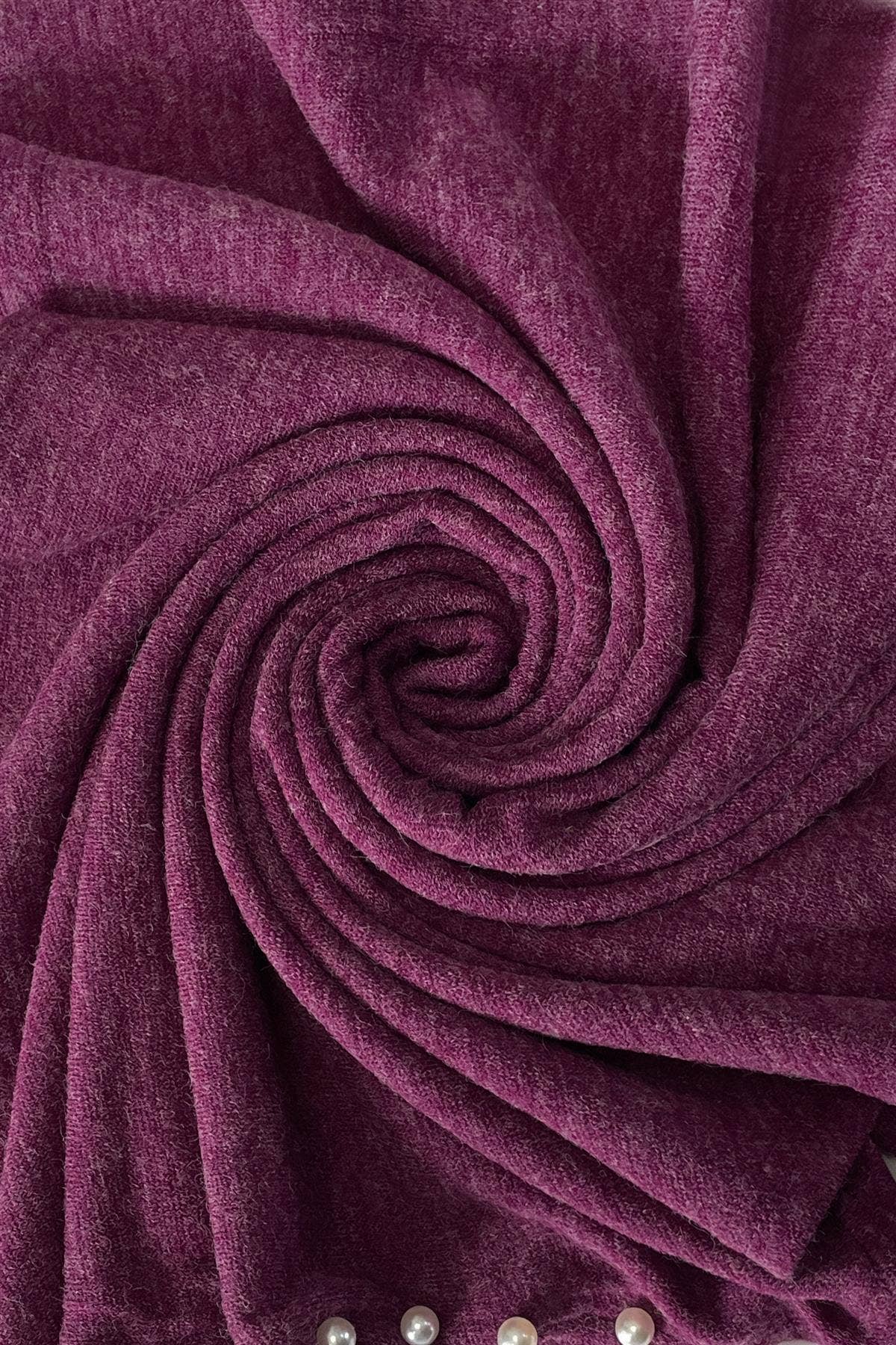 Fashion Scarf World - Wholesale Poncho - Women's - Plain Wool Knit Poncho With Pearl Detailing19