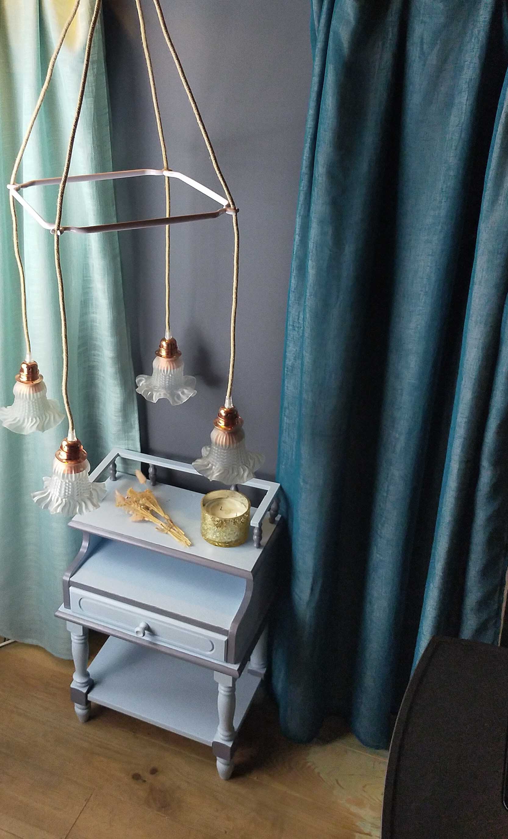 Le Siècle des Lumières - Vendita all'ingrosso Lampadario/lampada a sospensione - Lampada a sospensione Tulipano in vetro con 4 punti luce13