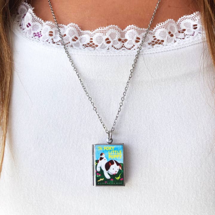 Marshall and Rose - Wholesale Pendant/Charm Necklace - Book Locket The Poky Little Puppy