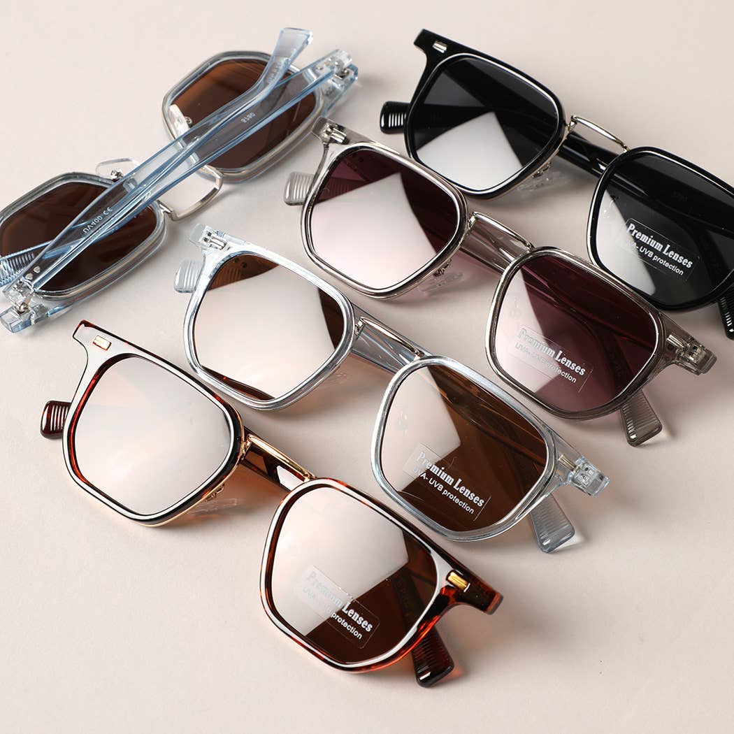 12 COULEURS ASSORTIES Lunettes de soleil élégantes à double couche en vente sur Faire1