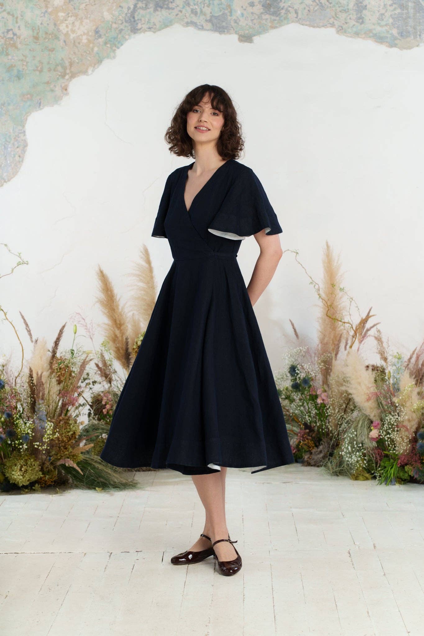 Son de Flor - Wholesale Jurk - Dames - Wikkeljurk met vlindermouwen43