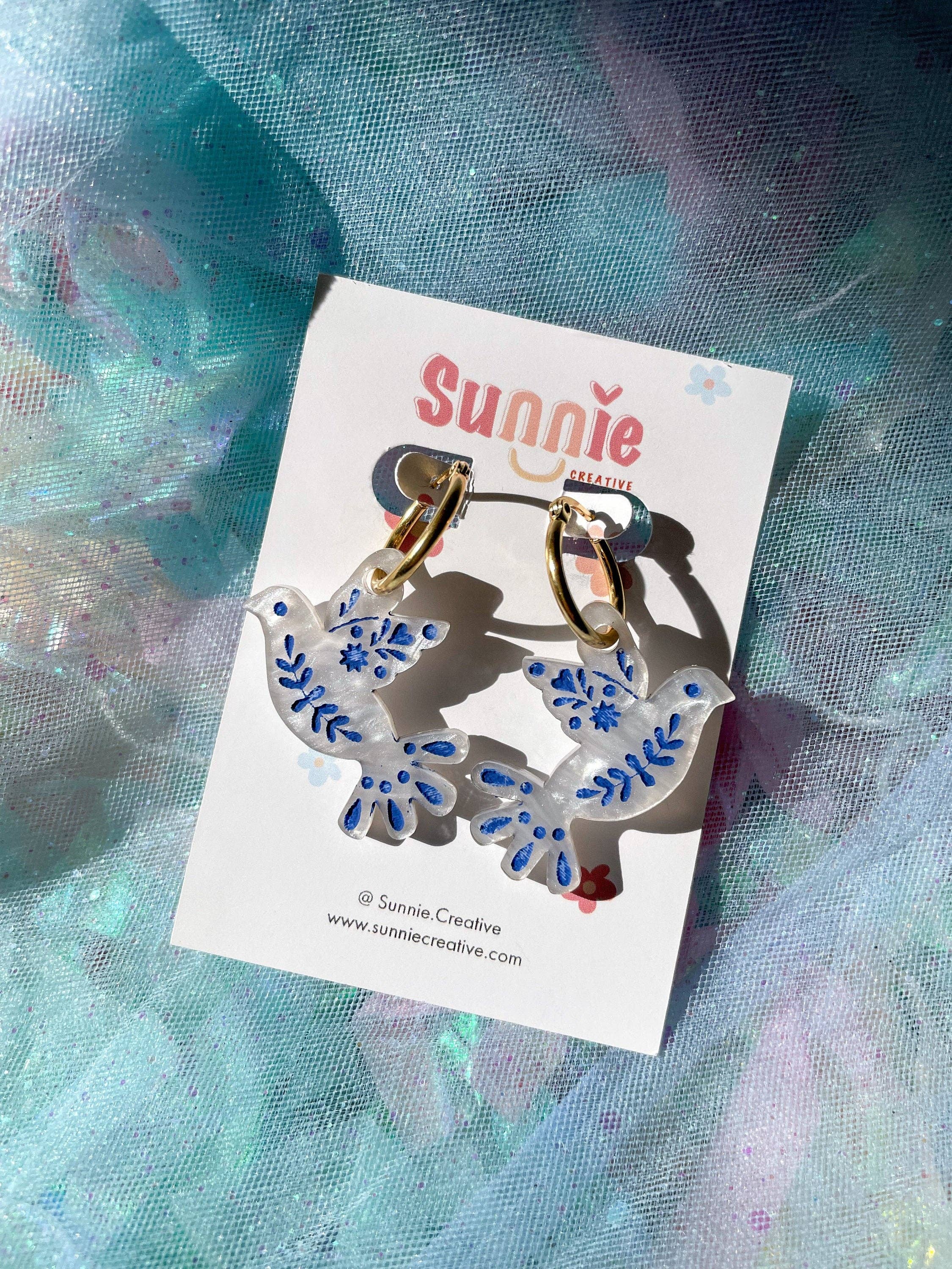 Sunnie Creative - Wholesale Dangle Earrings - Dove Earrings2