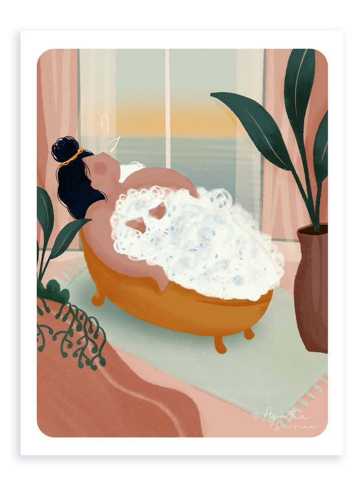 O banhista por atacado de Agatha Dessine