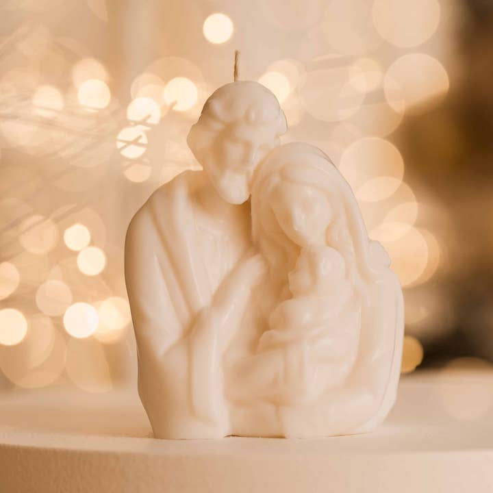 Jesus, Mary and Joseph Candle for wholesale by La Mèche