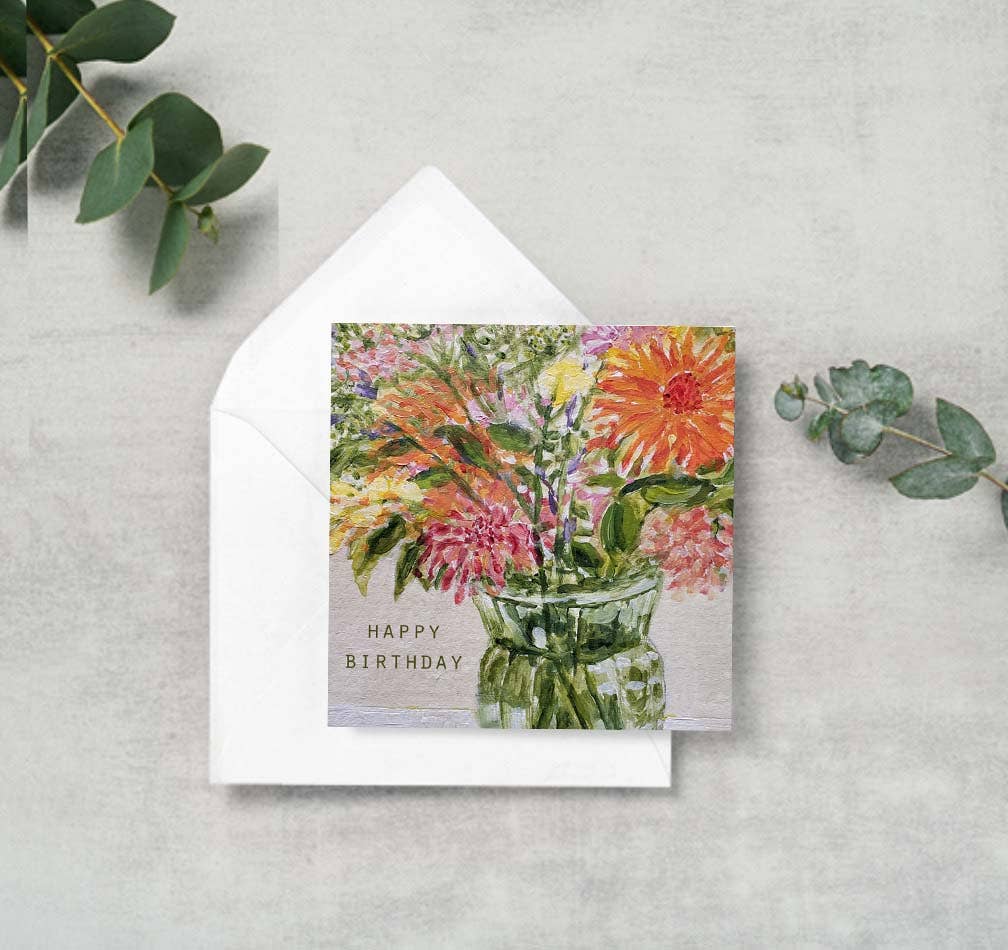 Blueberry Road Cards – Engroshandel Fødselsdagskort – Gavekabinet Card: Sunny Flowers-HB