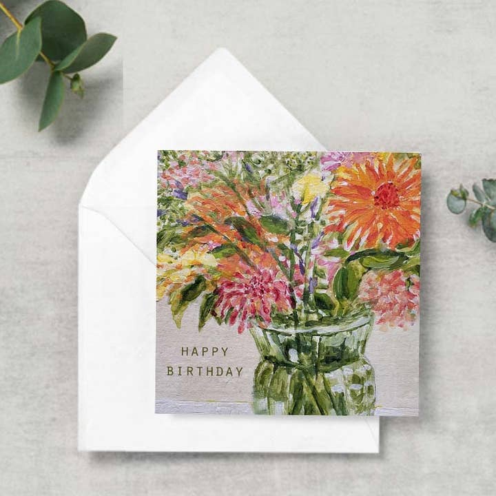 Blueberry Road Cards – Engroshandel Fødselsdagskort – Gavekabinet Card: Sunny Flowers-HB0