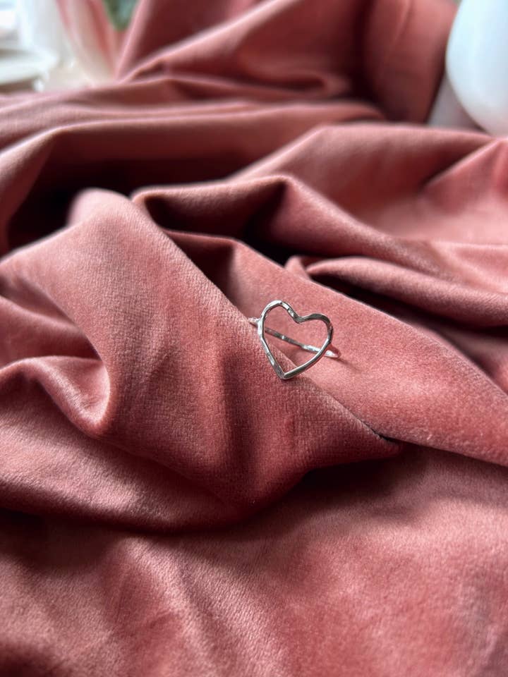 Heart Ring- Sterling Silver for wholesale by Lauren Brook