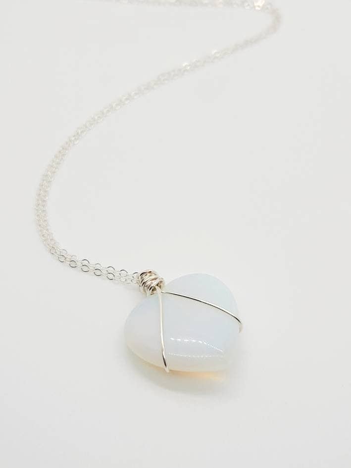 Opalite kristallen ketting | Opaliet ketting | sterling zilver | sterling zilveren kristallen ketting | helende kristallen hanger | opaliet sieraden voor wholesale door Healing Jewelry Co., LLC