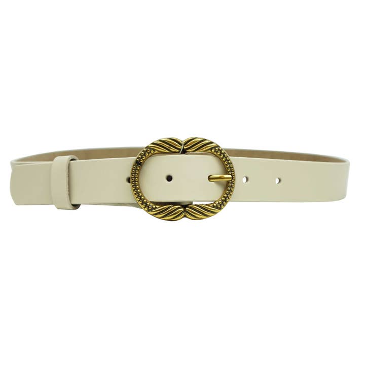 Anais - Wholesale Belt - Women's - Solid belt with golden buckle CT3557