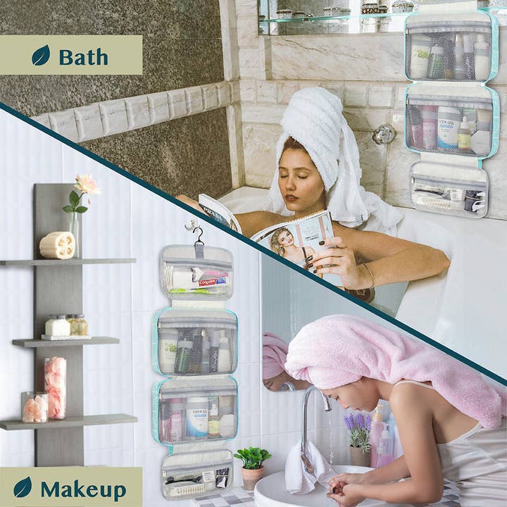 Pavilia - Wholesale Toiletry Bag - Women's - Modern Hanging Toiletry Organizer Bag31