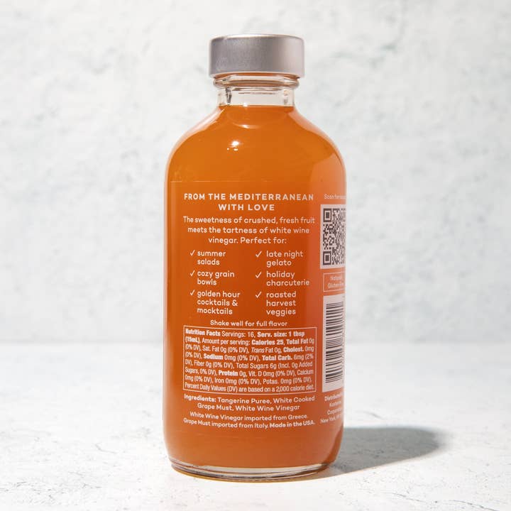 Kosterina - Wholesale Vinegar - Crushed Tangerine Vinegar (8oz)