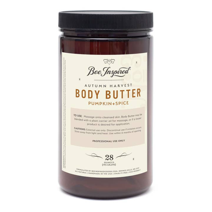 Autumn Harvest Body Butter | 28oz Pro Spa Body Butter for wholesale by Bee Inspired