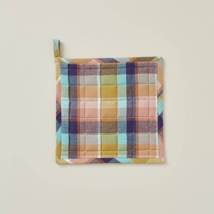 Sylvie Thiriez - Wholesale Oven Mitt/Pot Holder - Pot holder Plein soleil carreaux0