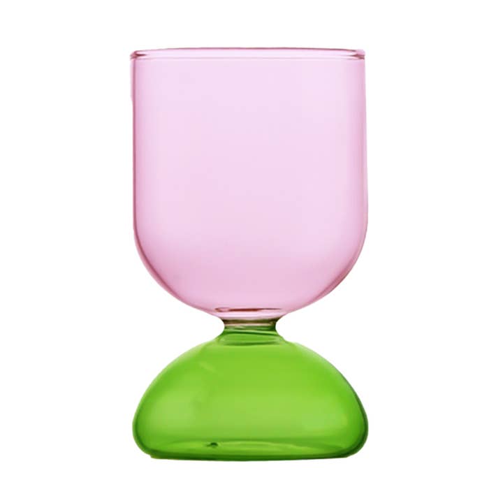 « Dopamine » – Verre à boire Colorplay rose et vert pour la vente par TUTU Home