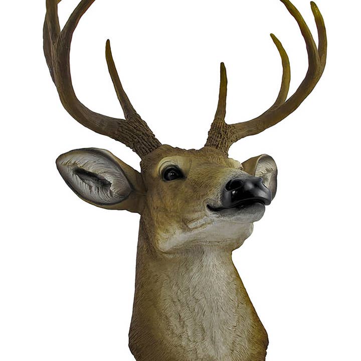 Zeckos - Wholesale Wall Accent - Faux 8 Point Buck Deer Head Bust Wall Mount Hanging 23 Inch2