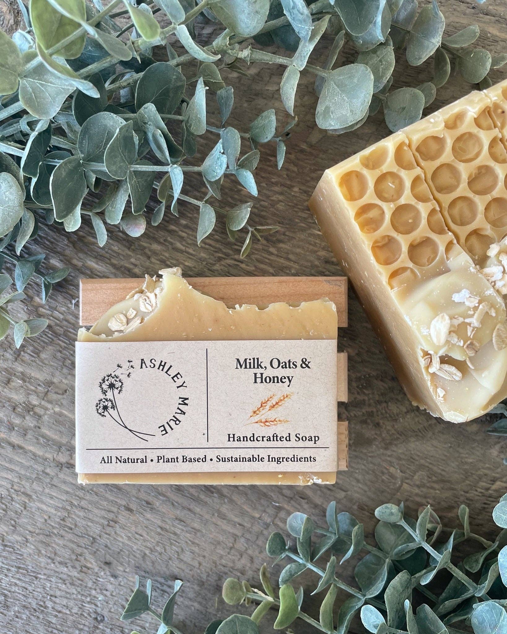Ashley Marie Soap - Wholesale Bar Soap - Milk, Oats & Honey Goatsmilk Bar Soap3