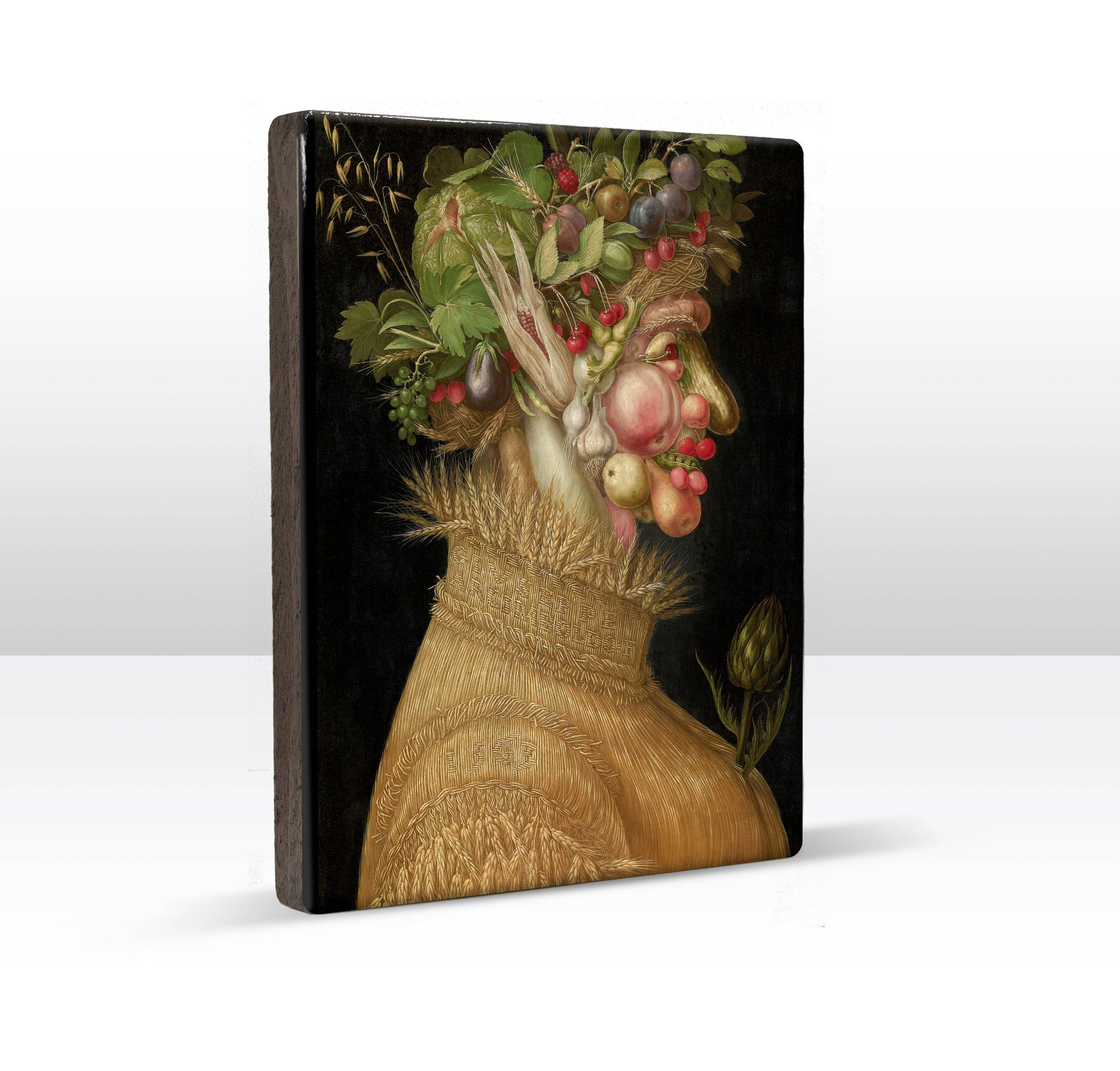Laqueprint - Wholesale Art Print - Laque print - Summer - Giuseppe Arcimboldo - 19.5 x 26 cm - LP1893