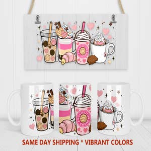 ARTONUSA 15 oz Sublimation Coated Blank Mugs with Brown Mail Order Box, Case of 18 Pieces