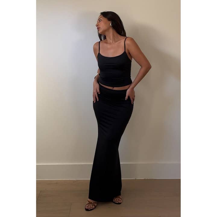 Scoop Neck Tank Top and Maxi Skirt Sket for wholesale by Salty