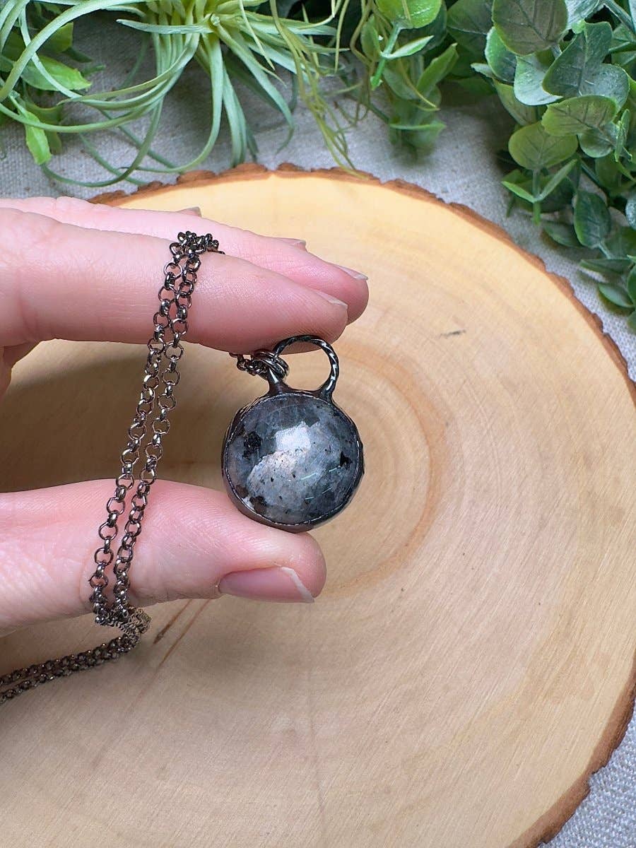 Copper Ashes - Wholesale Pendant/Charm Necklace - Larvikite Necklace