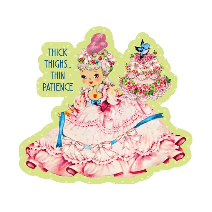 Woman Sarcastic Funny Cake High Quality Vinyl Sticker for wholesale by Juju and Moxie