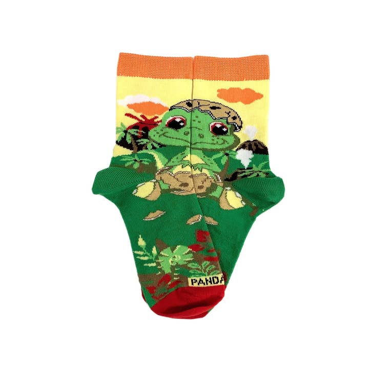 Egg Shell Baby Dinosaur Socks (Ages 3-7) from the Sock Panda for wholesale by Sock Panda