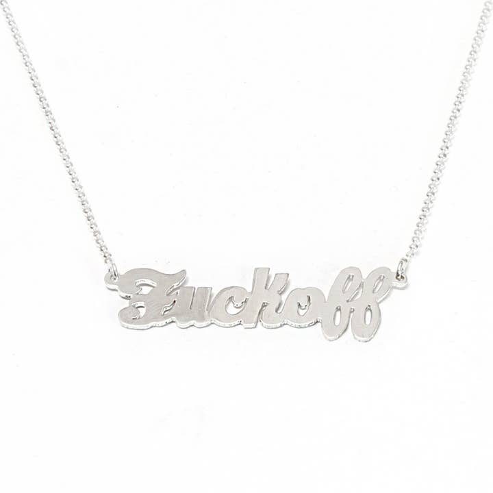 Fuck Off Halsband för wholesale av Good Charma