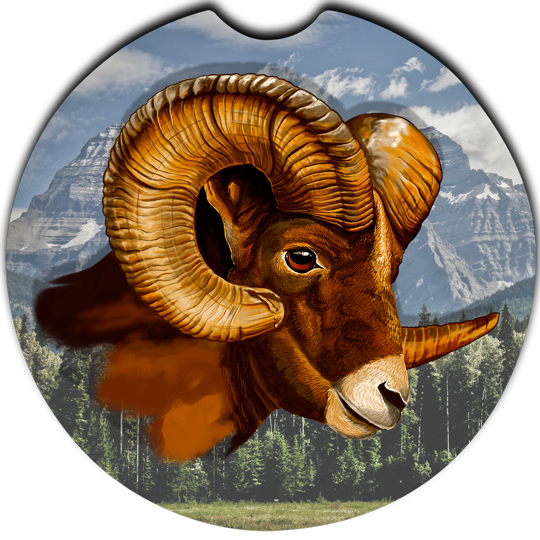 Traci's Fun Creations - Wholesale Car Coaster - Unisex - Big Horn Sheep Car Coaster0
