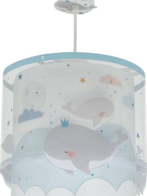 HÆNGENDE LAMPE HVALDRØMME BLÅ for engroshandel hos Dalber