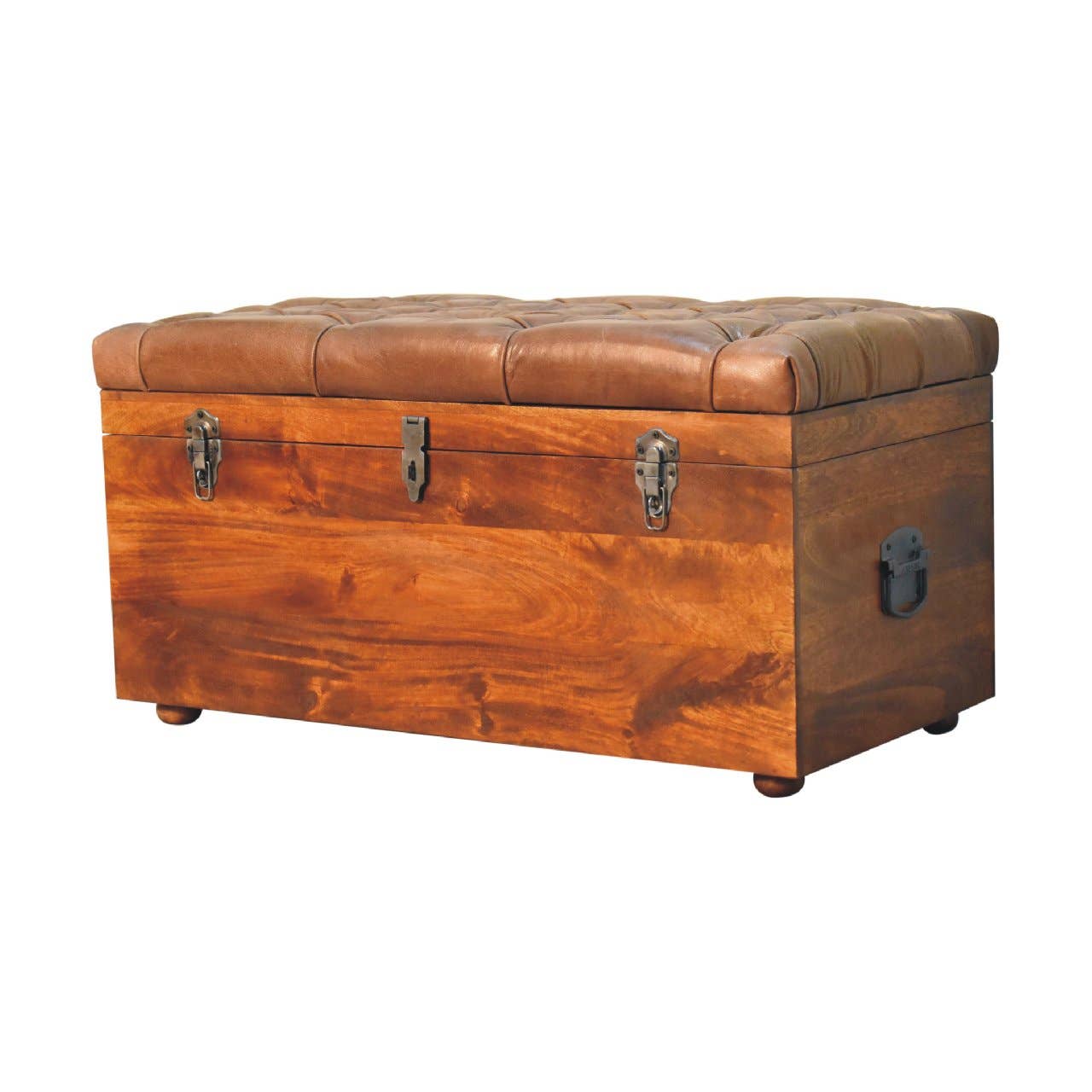Artisan Furniture - Wholesale Cabinet - Buffalo Hide Chestnut Storage Trunk1