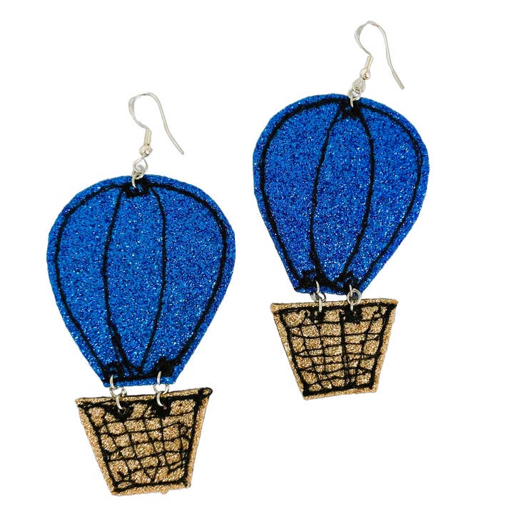 Hot Air Balloon Earrings for wholesale by Bumblebee Design Treasures