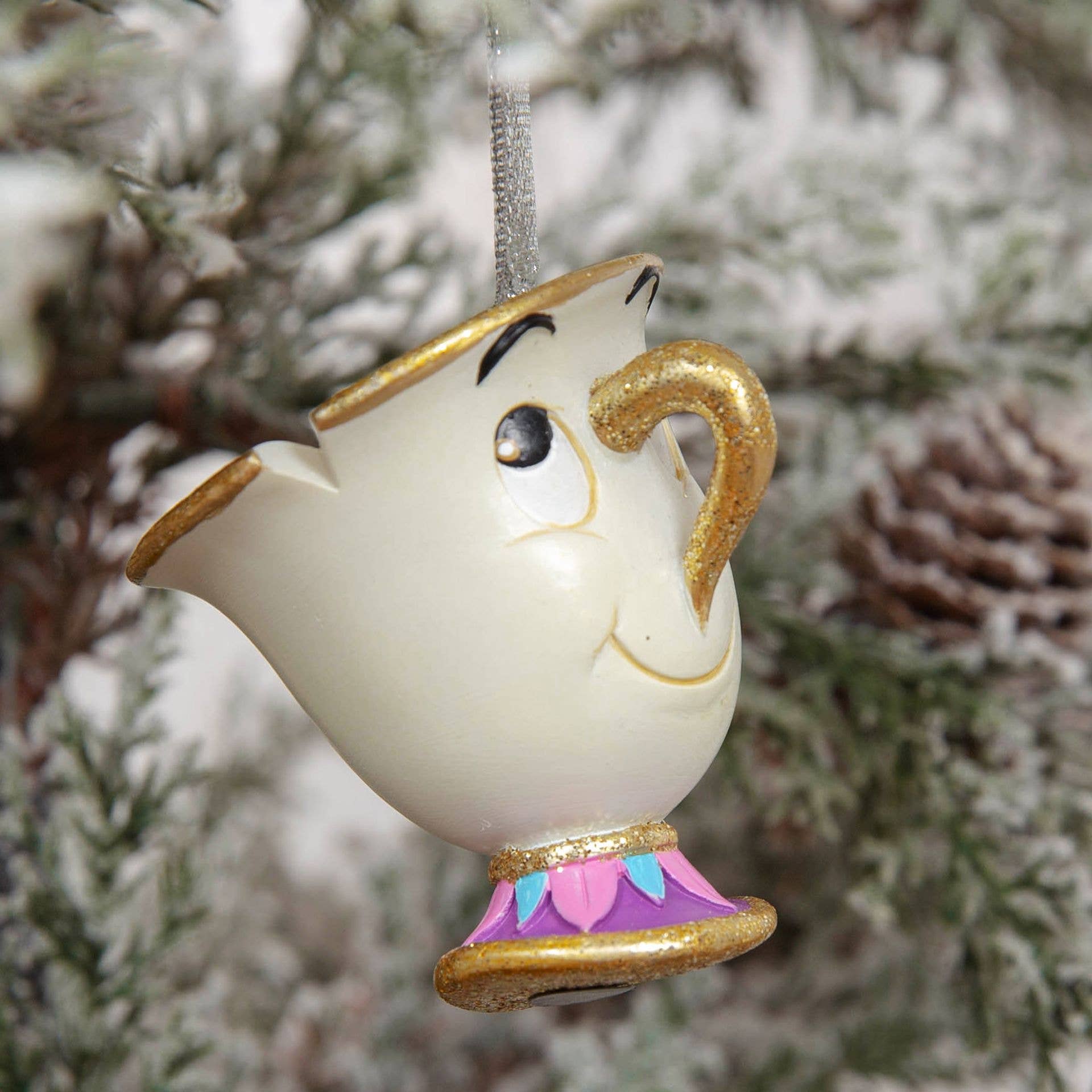 WIDDOP and Co. - Wholesale Christmas Decoration - Disney Set of 4 Beauty & The Beast Resin Hanging Decorations2