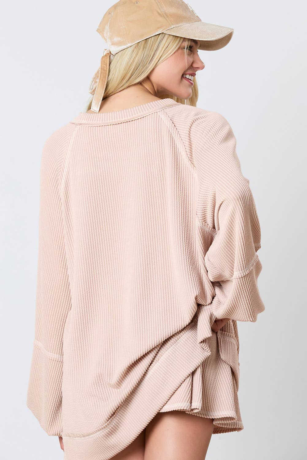 Babs + Birdie - Wholesale Top & Skirt Set - Women's - The Aurora | Corded Top and High Waist Ruffled Skort Set2