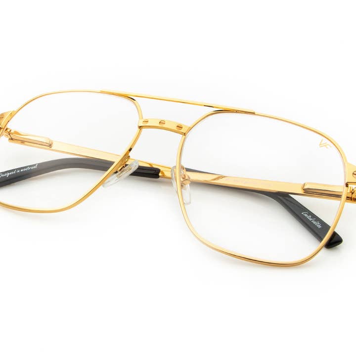 Love Collection: XL 24KT Gold (Clear) for wholesale by Vintage Frames Company