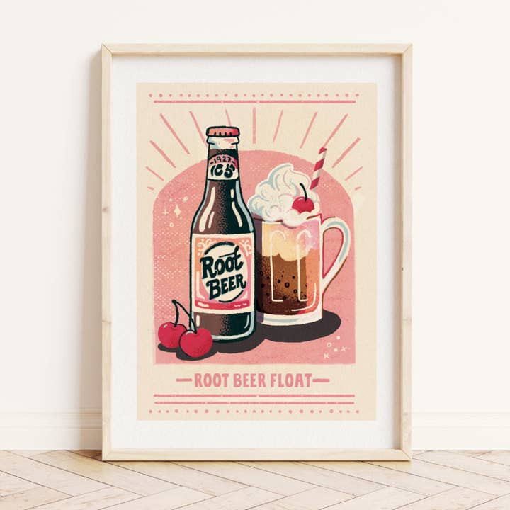 Eve Anderson Draws - Wholesale Art Print - Root beer Print - A5